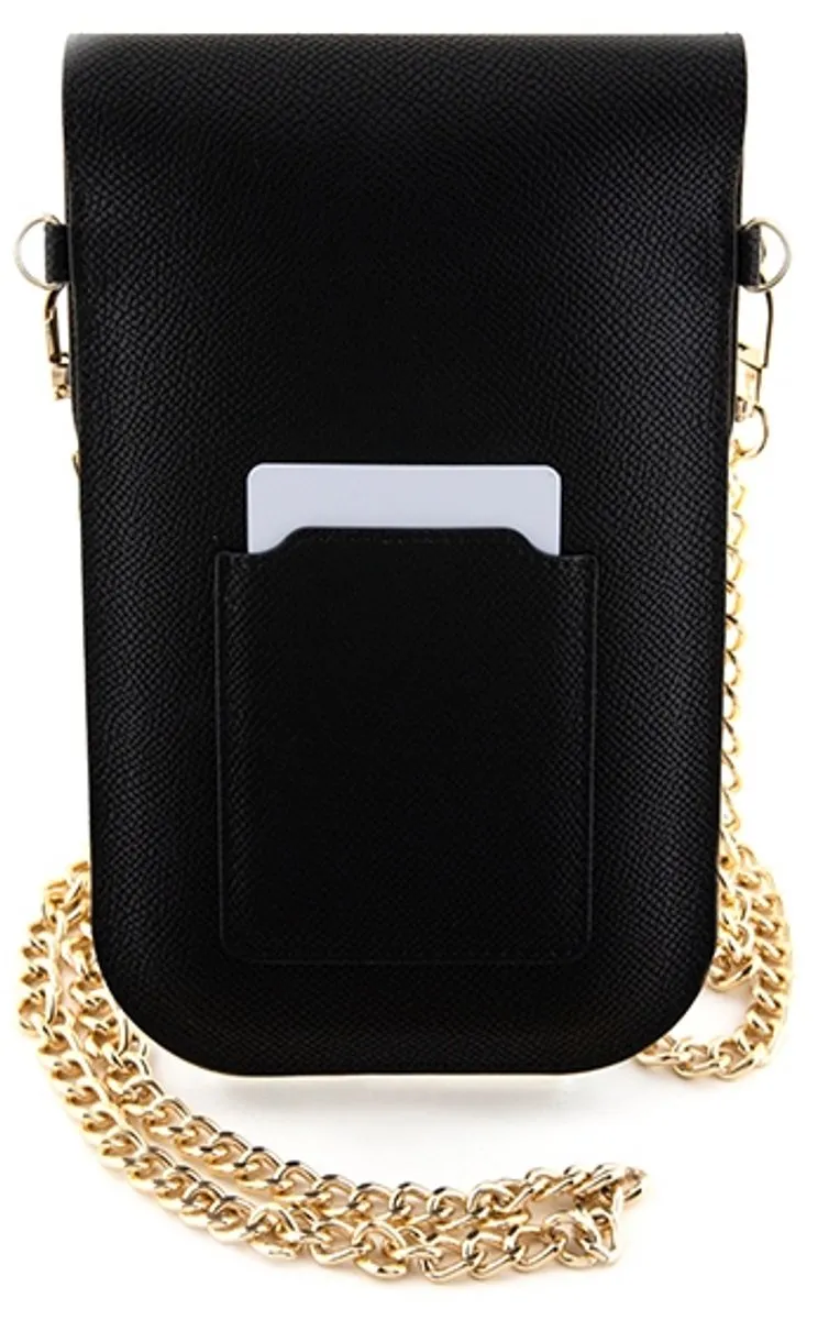 Hello Kitty Leren Handtas - Zwart - Metal Logo