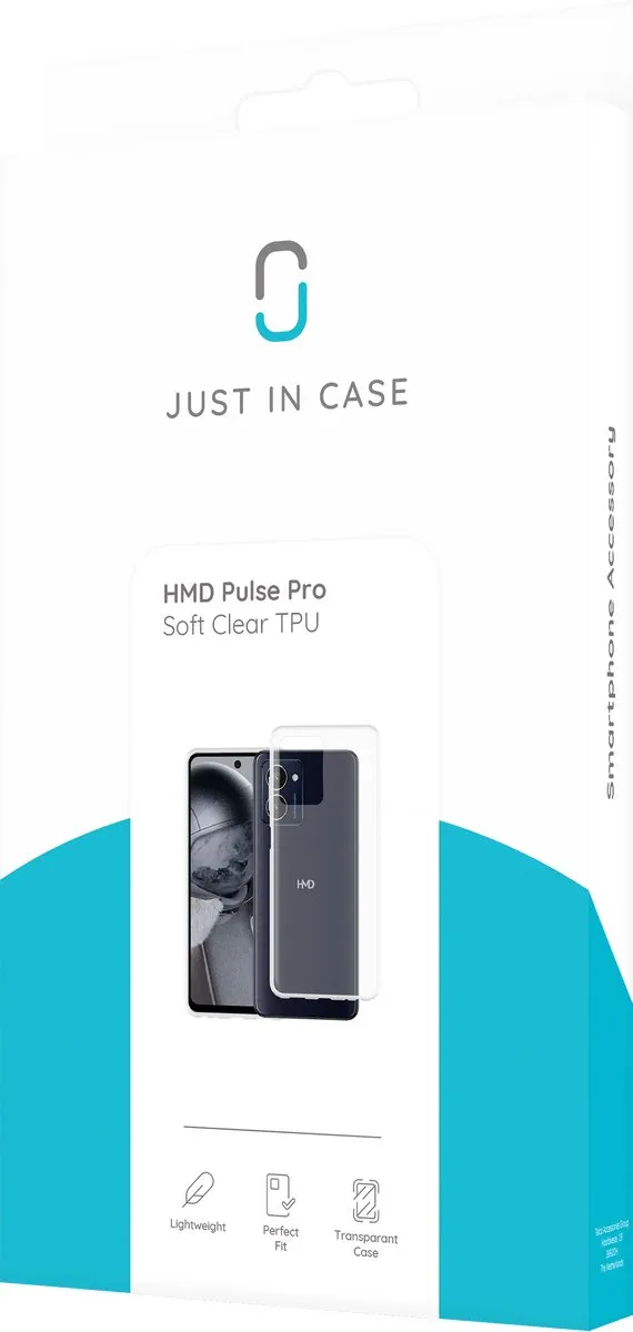 Just in Case Hoesje HMD Pulse Pro Siliconen - Transparant