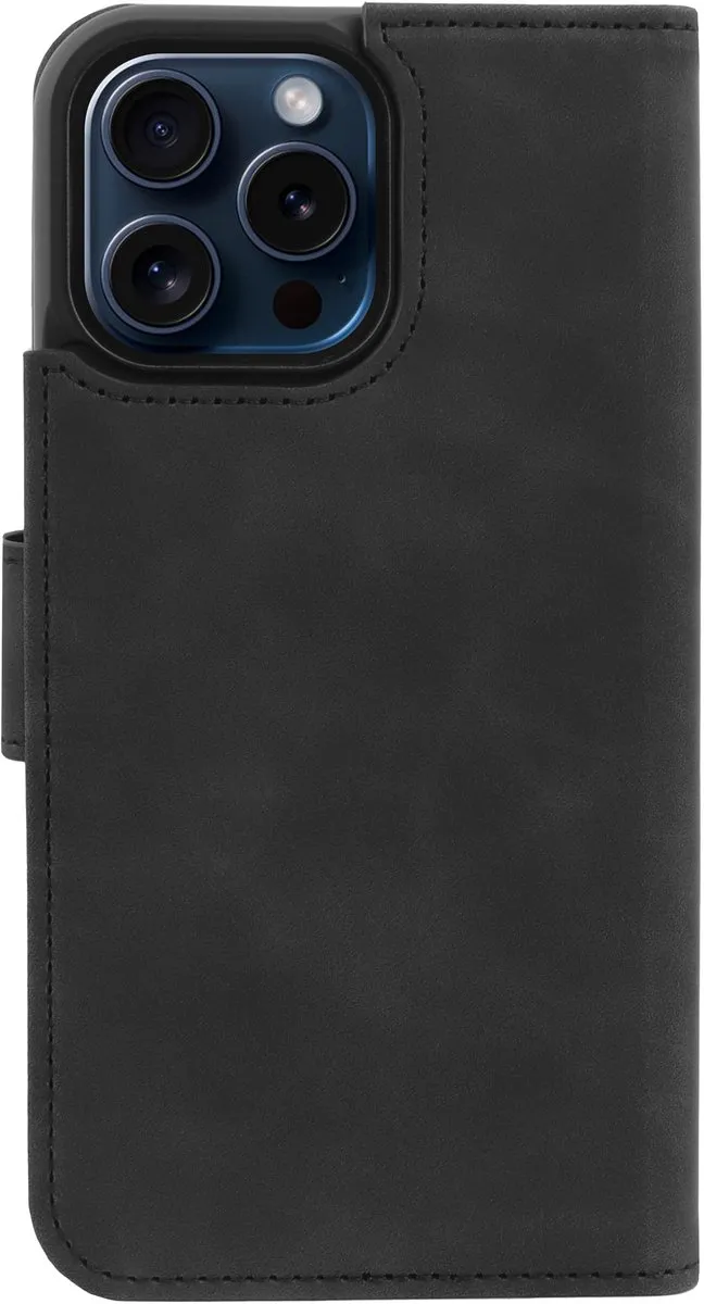 Just in Case iPhone 16 Pro Max Hoesje 8333612 - 2-in-1 Bookcase - Zwart