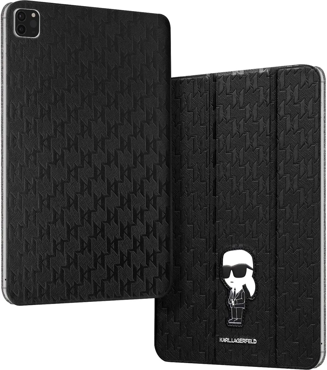 Karl Lagerfeld Ikonik NFT Hoesje iPad 11 M4 2026 - Zwart