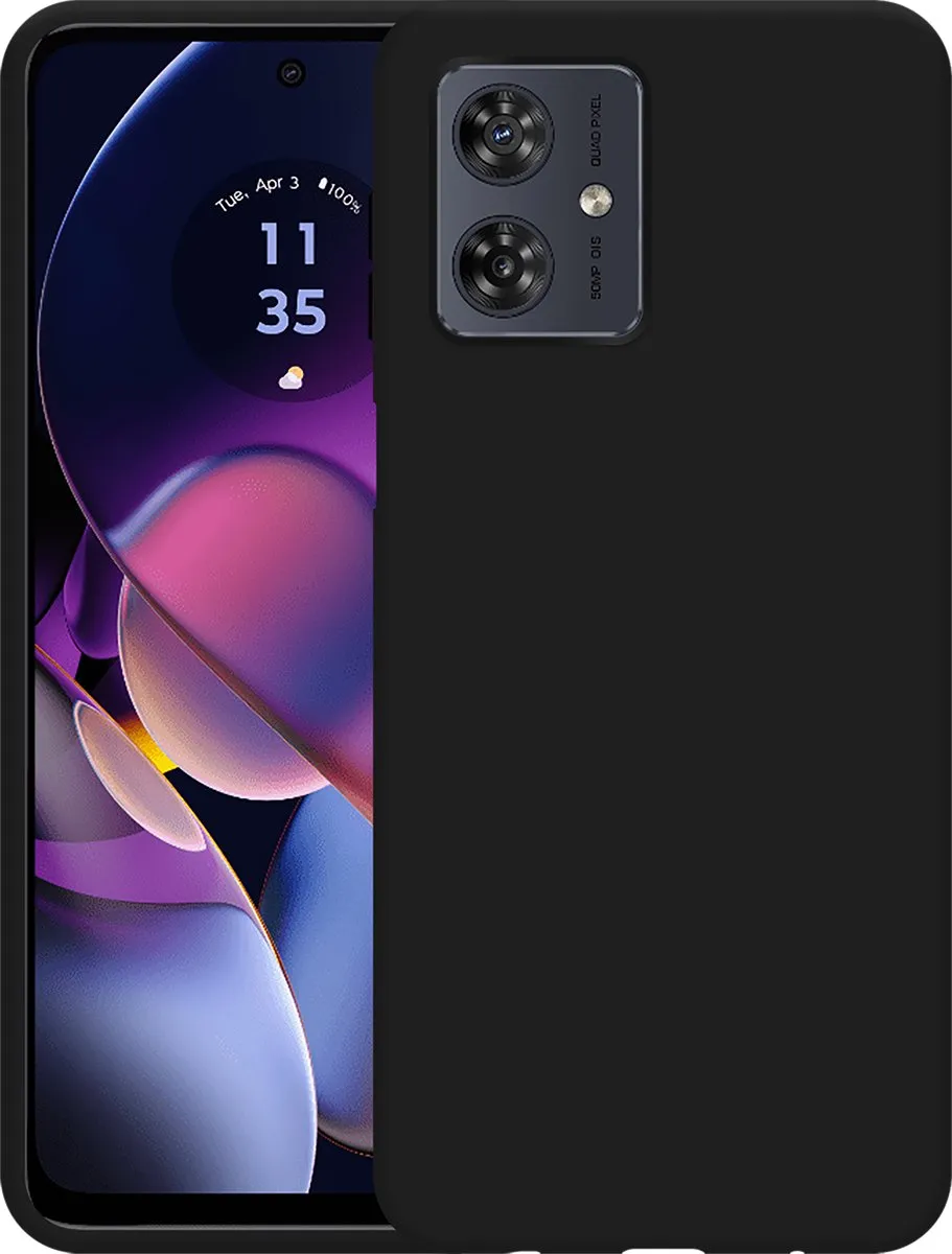 Just in Case Moto G54 Siliconen Hoesje - Zwart