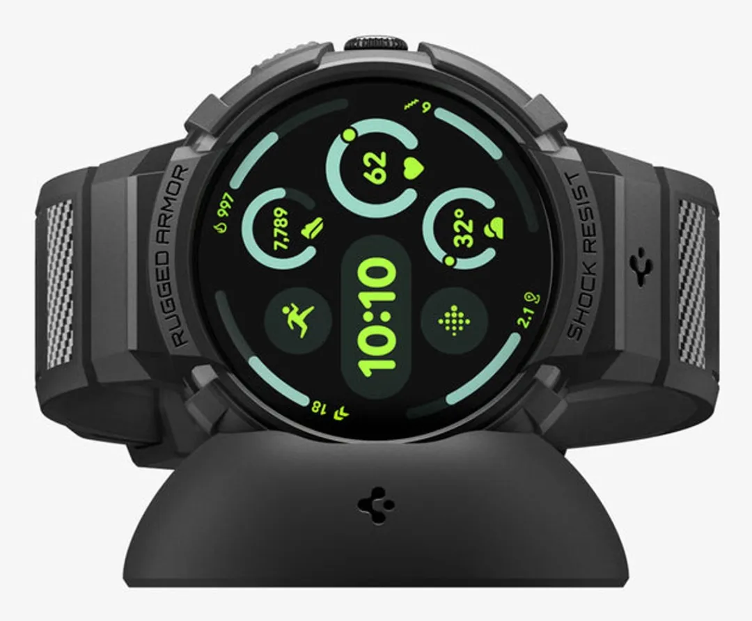 Spigen Ggle Pxl Watch4 45mm RgdArmPrMtBl