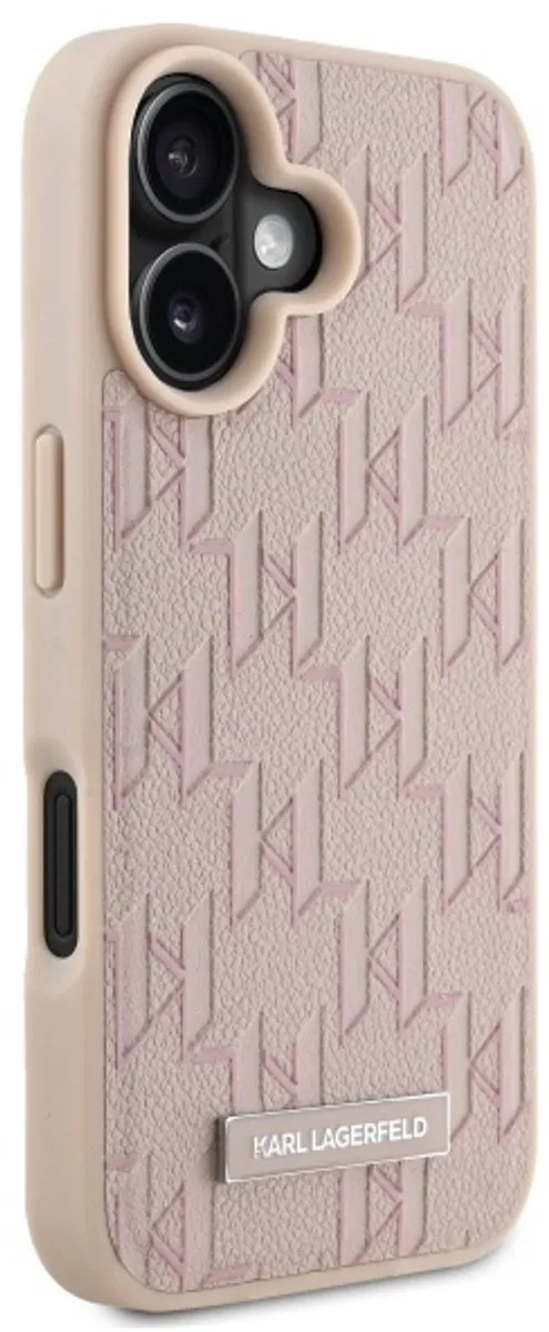 Karl Lagerfeld iPhone 16 Hoesje - Roze - MagSafe - afbeelding 6 van 6