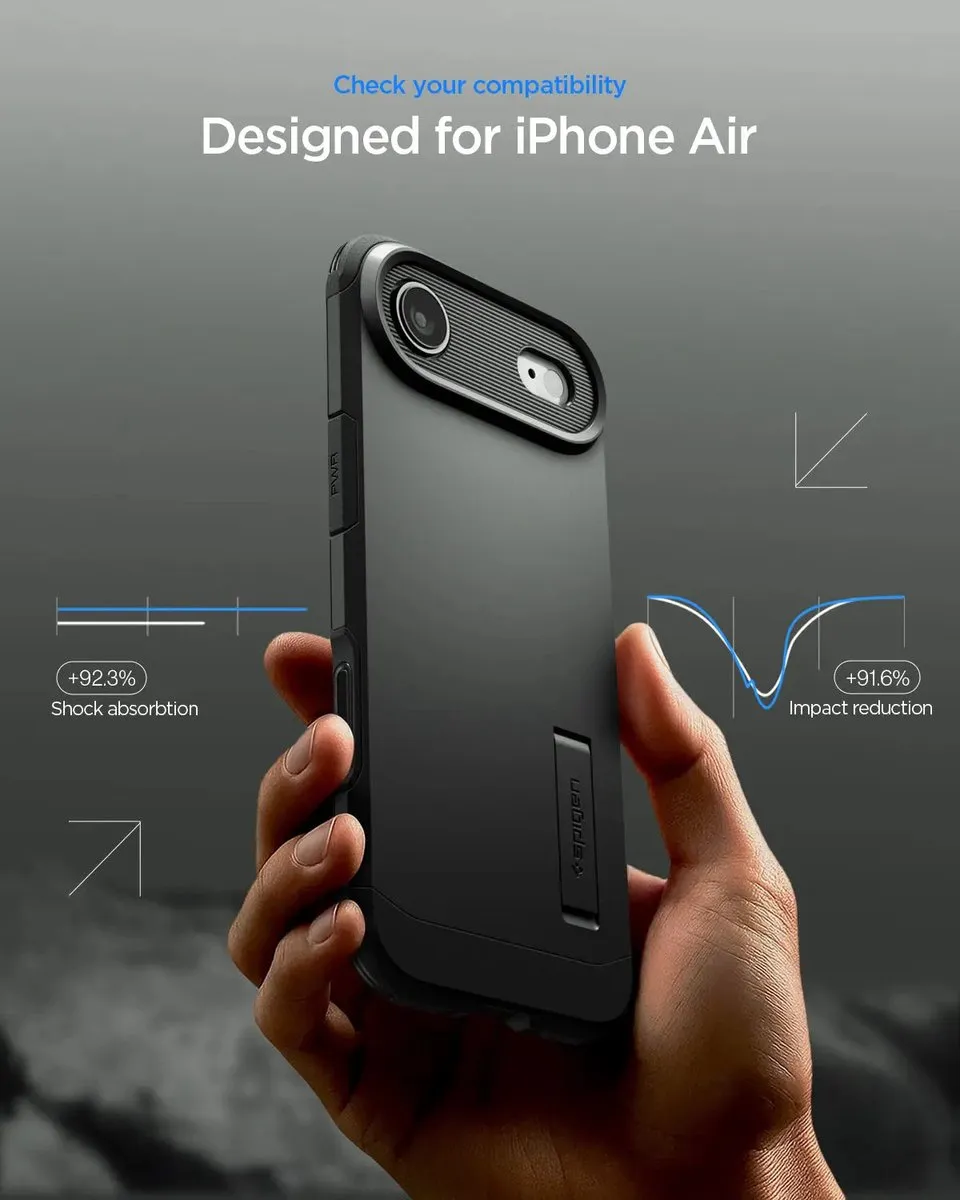 Spigen Tough Armor T AI ACS09928 iPhone Hoes - Zwart
