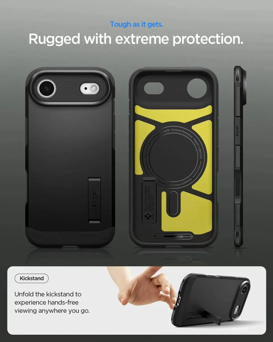 Spigen Tough Armor T AI ACS09928 iPhone Hoes - Zwart