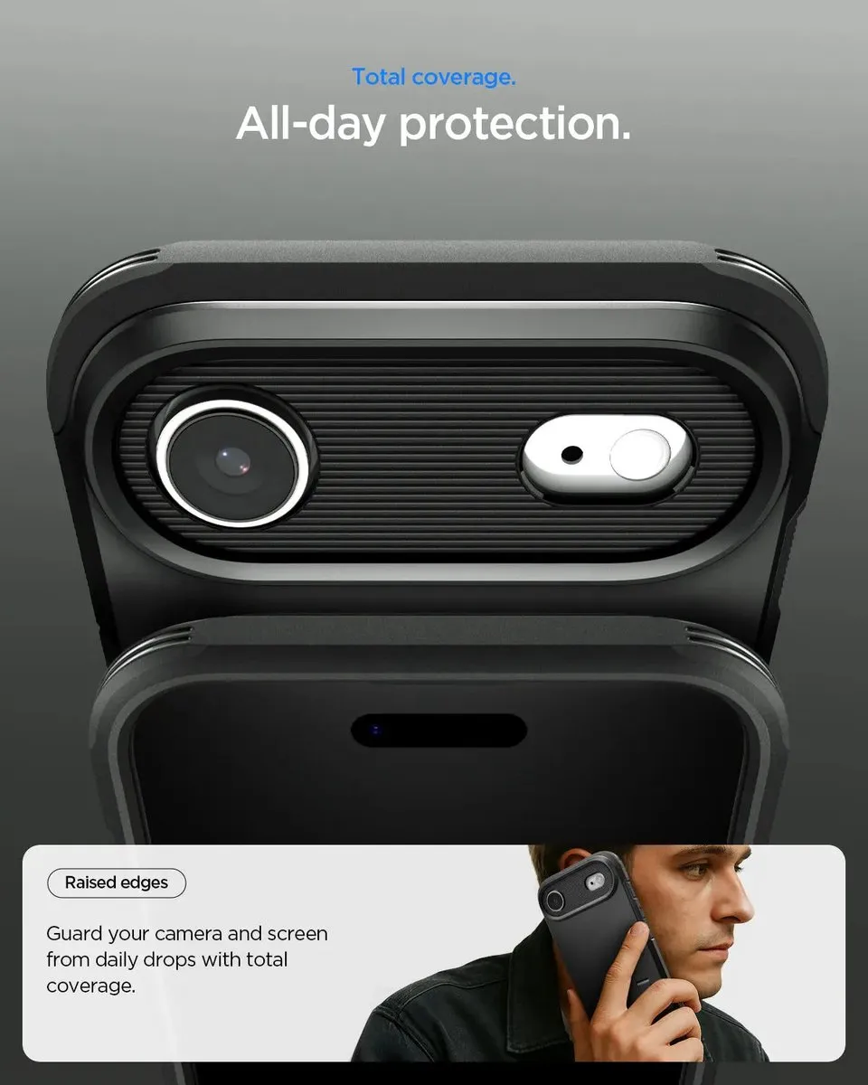 Spigen Tough Armor T AI ACS09928 iPhone Hoes - Zwart - afbeelding 6 van 6