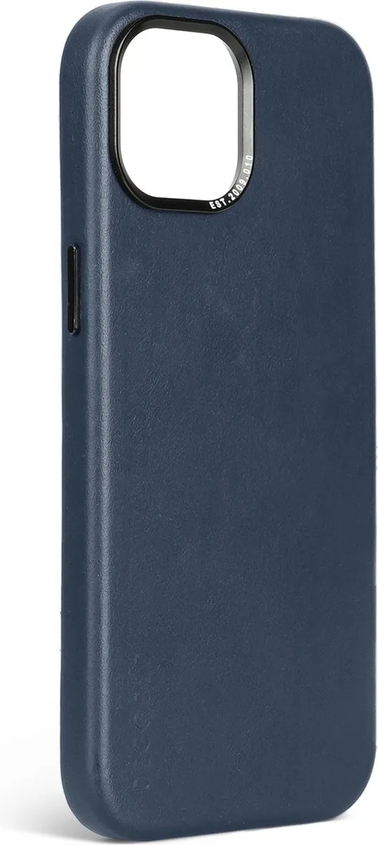 Decoded Hoesje iPhone 15 True Navy - MagSafe - Europees Leer