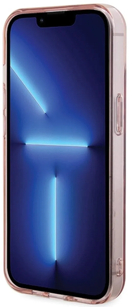 Karl Lagerfeld Hardcase iPhone 15 MagSafe Roze - KLHMP15SHFCCNOP