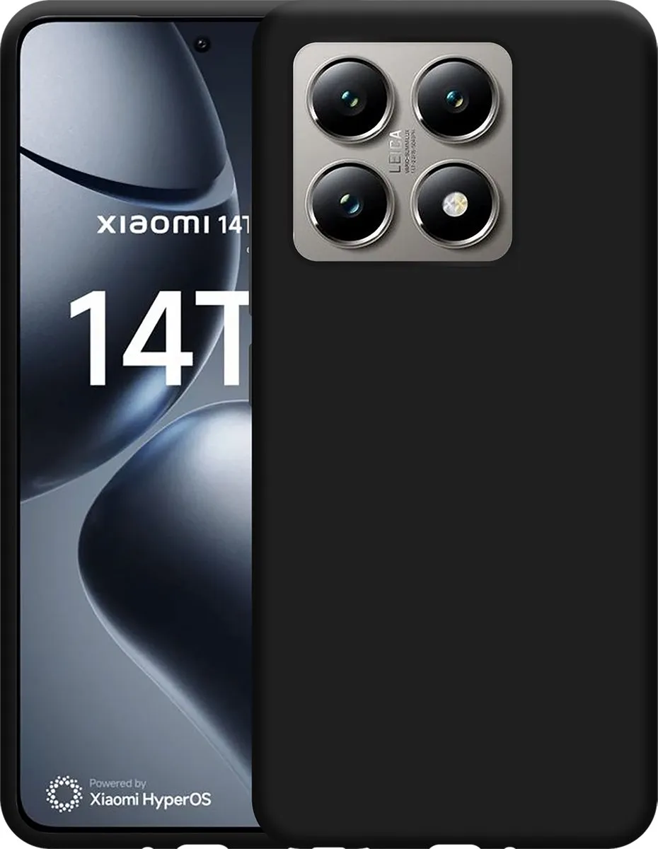 Just in Case Hoesje Xiaomi 14T Pro Siliconen - Zwart - 8502186