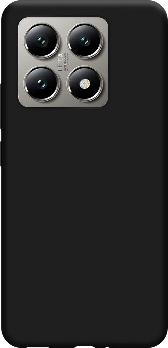 Just in Case Hoesje Xiaomi 14T Pro Siliconen - Zwart - 8502186