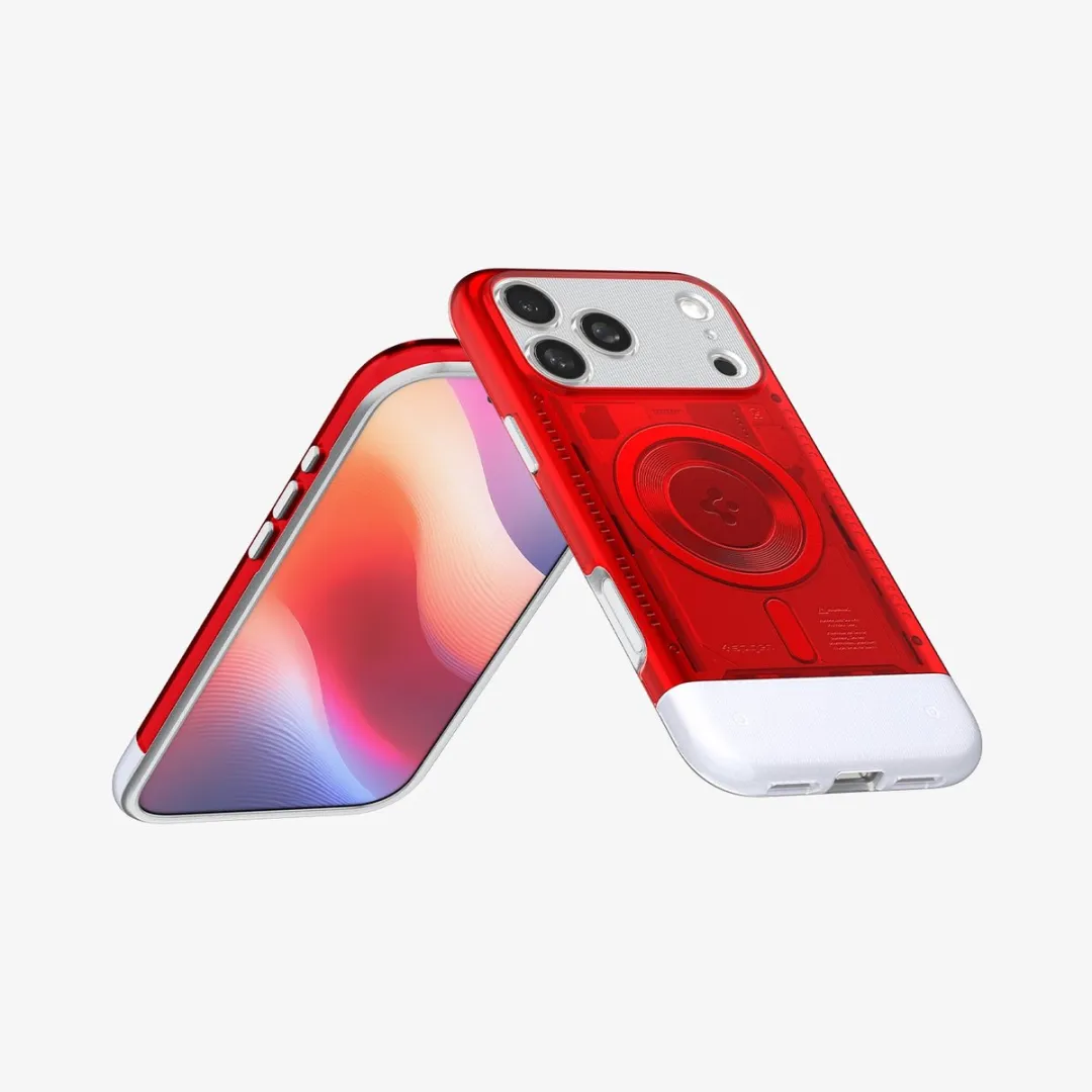 Spigen Classic C1 ACS09909 iPhone 17 Pro Max Hoes - Rood - afbeelding 6 van 6