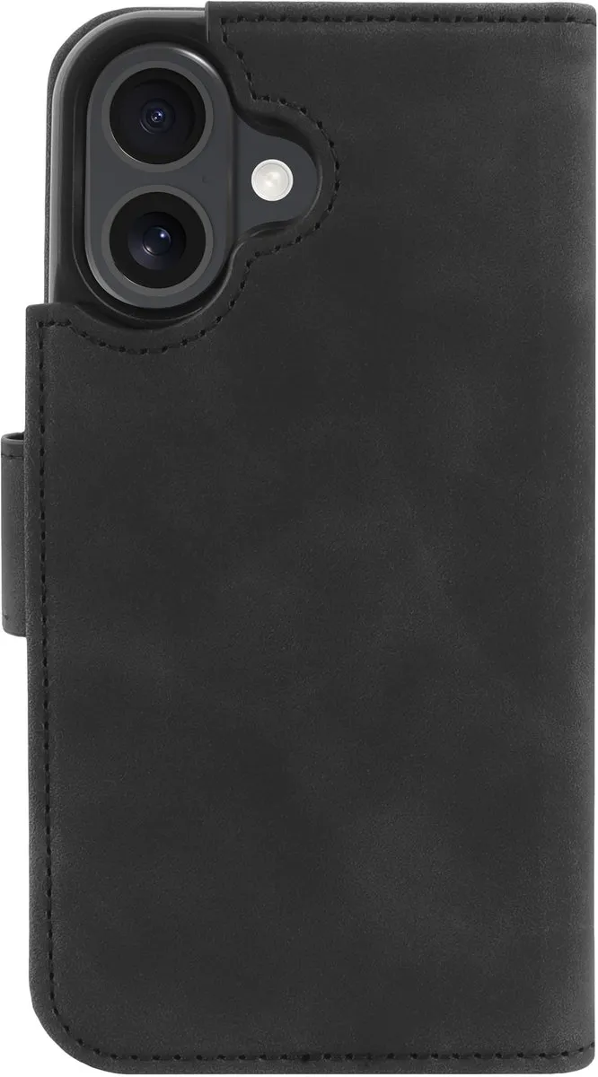 Just in Case iPhone 16 Plus Hoesje 2-in-1 - Pasjeshouder 3 Stuks - Zwart