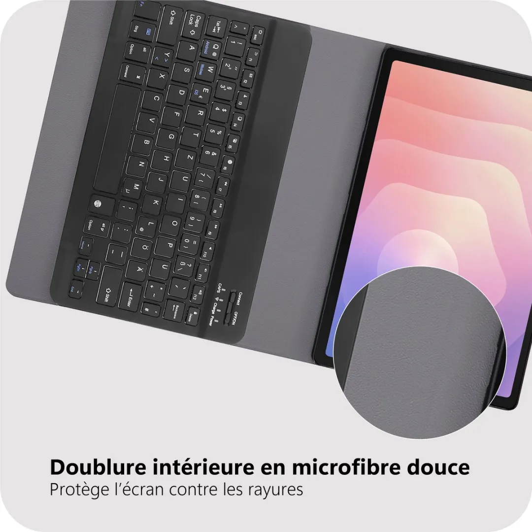 Just in Case TSA2809KB1QZ Tablethoes met Toetsenbord - Samsung Galaxy Tab S11 - Zwart