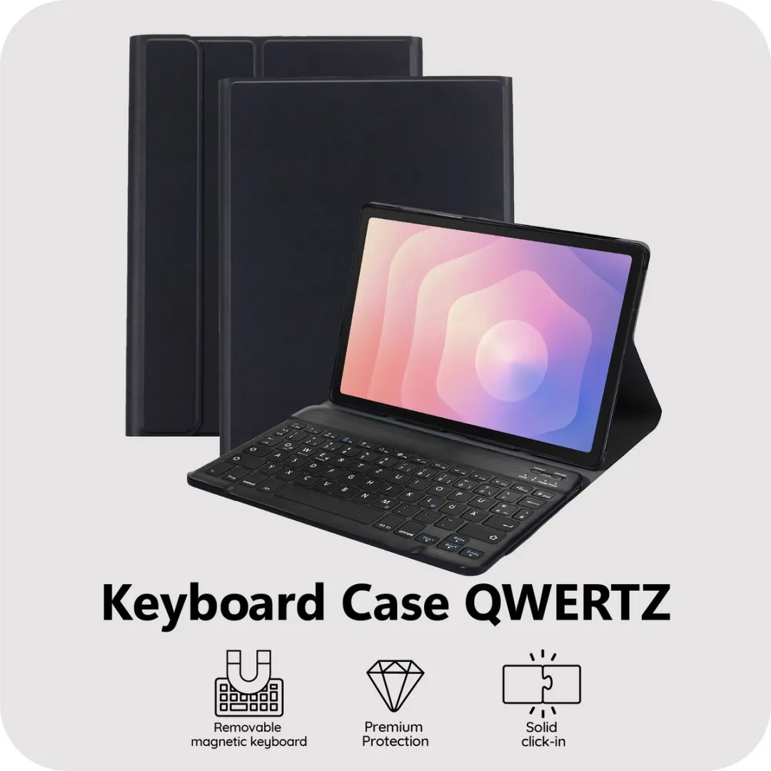 Just in Case TSA2809KB1QZ Tablethoes met Toetsenbord - Samsung Galaxy Tab S11 - Zwart