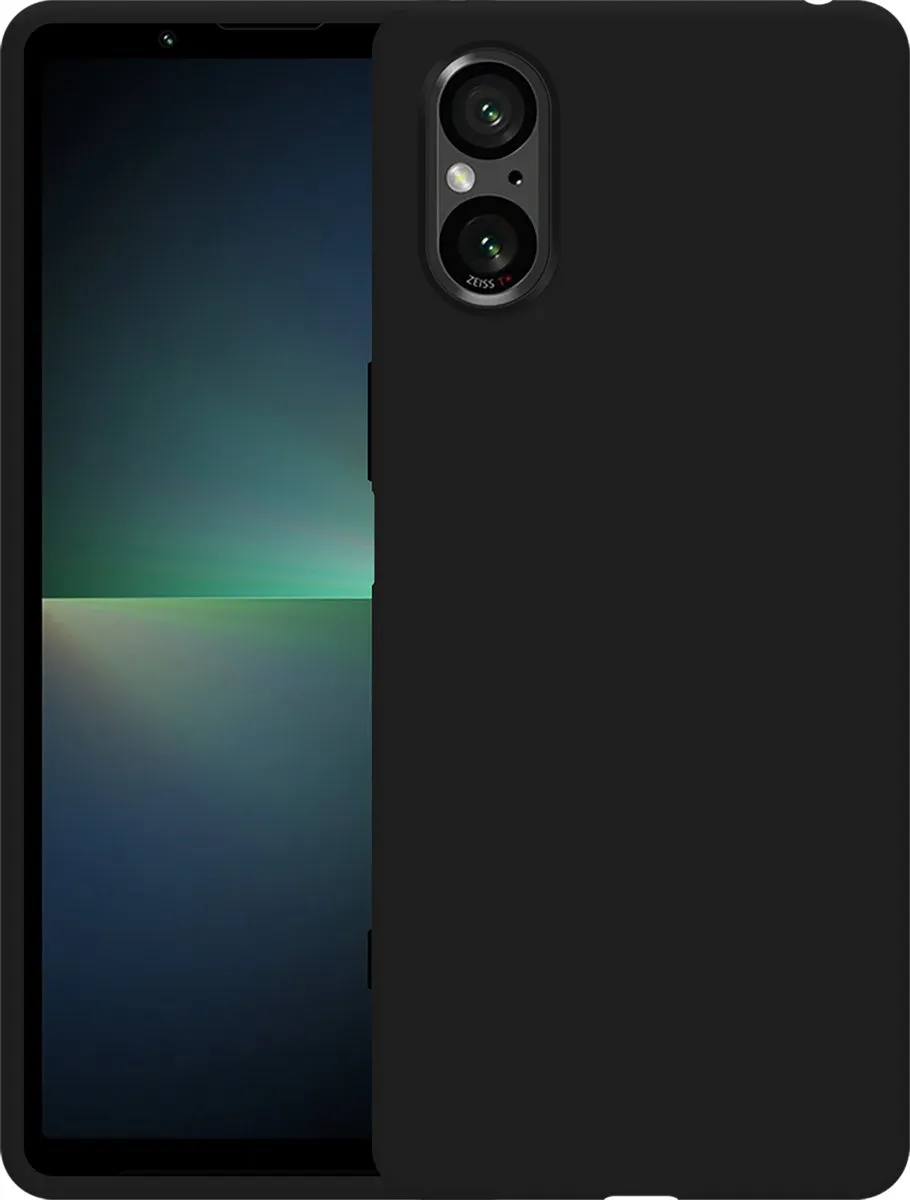Just in Case Hoesje Sony Xperia 5 V Siliconen - Zwart