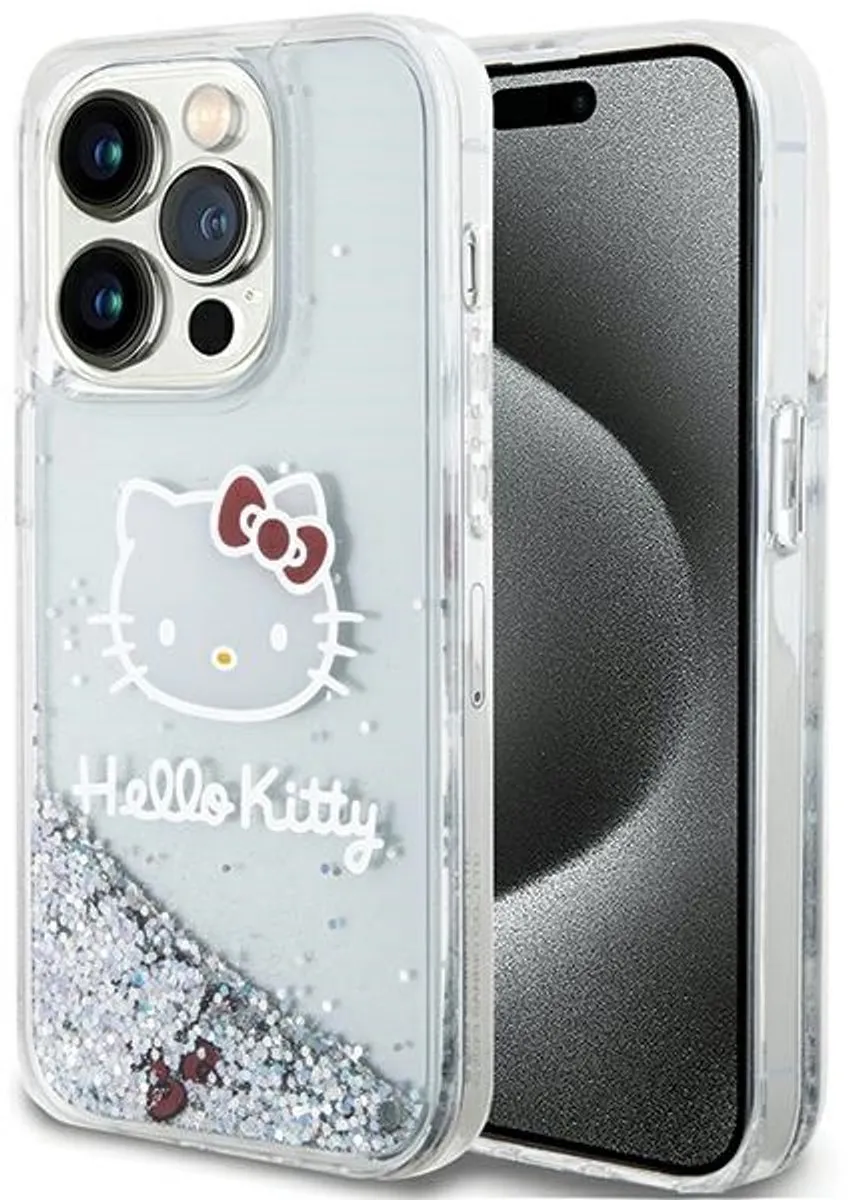 Hello Kitty iPhone 15 Pro Glitter Hoesje
