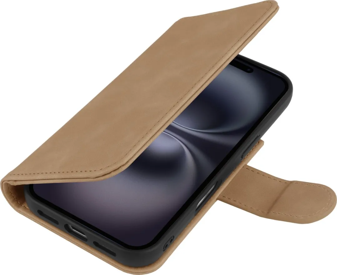 Just in Case iPhone 16 Hoesje 2-in-1 Bruin - 3 Pasjes