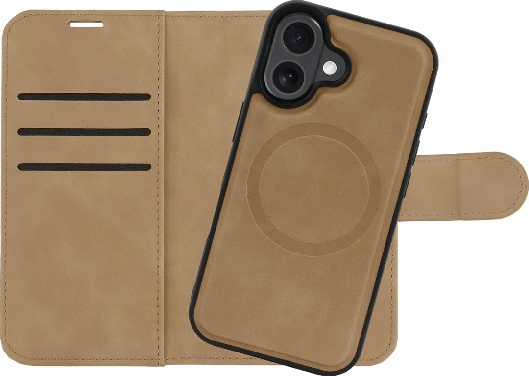 Just in Case iPhone 16 Hoesje 2-in-1 Bruin