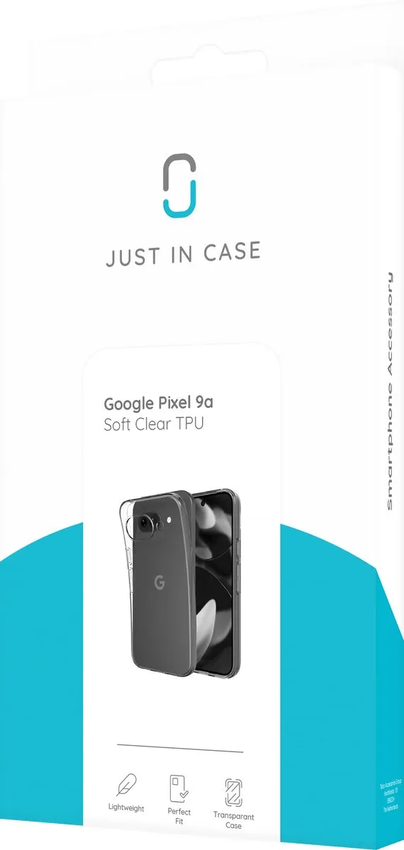 Just in Case Google Pixel 9a Siliconen Hoesje - Transparant