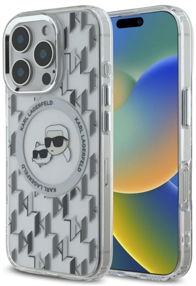Karl Lagerfeld Serie Transparante MagSafe iPhone 16 Pro Hoes