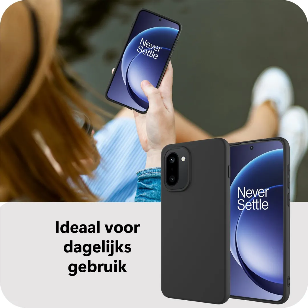 Just in Case Siliconen Hoesje OnePlus 15R - MON2829KL1 - Zwart