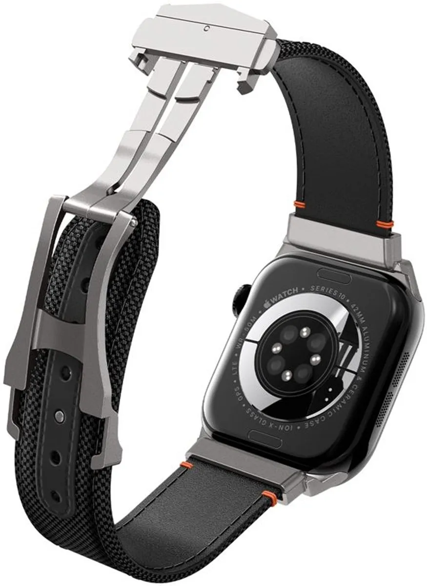 Spigen Classic Fit Bandje - Apple Watch 44-49mm - Transparant Zwart
