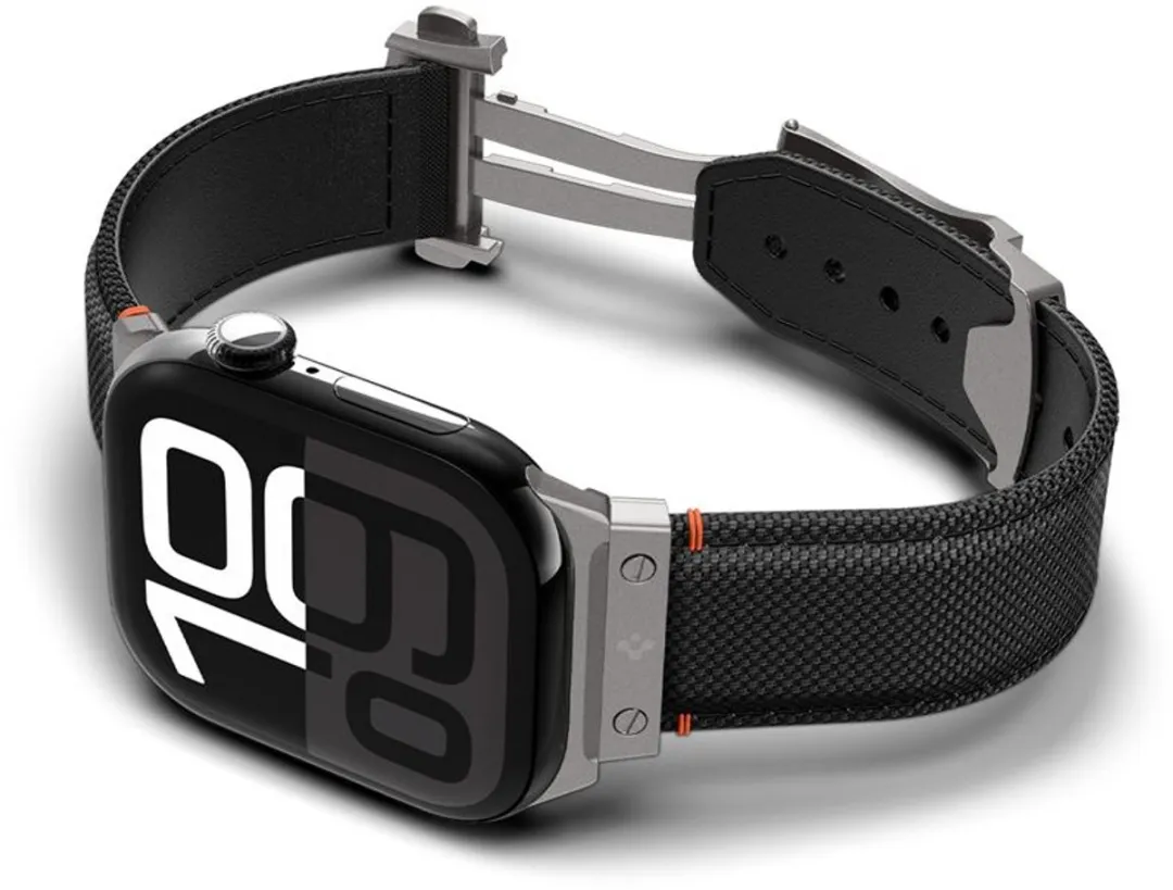 Spigen Classic Fit Bandje - Apple Watch 44-49mm - Transparant Zwart - afbeelding 6 van 6
