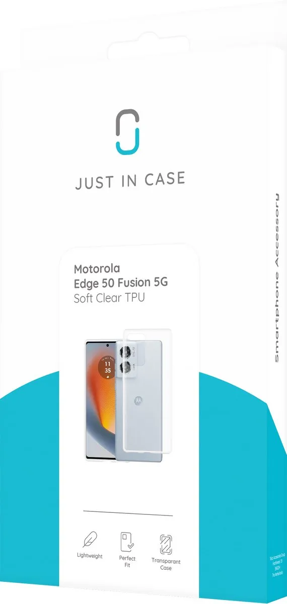 Just in Case Motorola Edge 50 Fusion Hoesje Siliconen 8490902 - Transparant