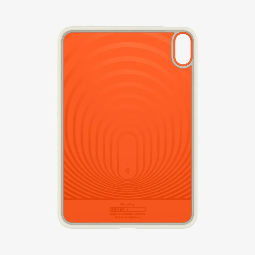 Spigen Nano Pop ACS09232 Hoes - Apple iPad Mini 6 8.3" - Beige/Oranje