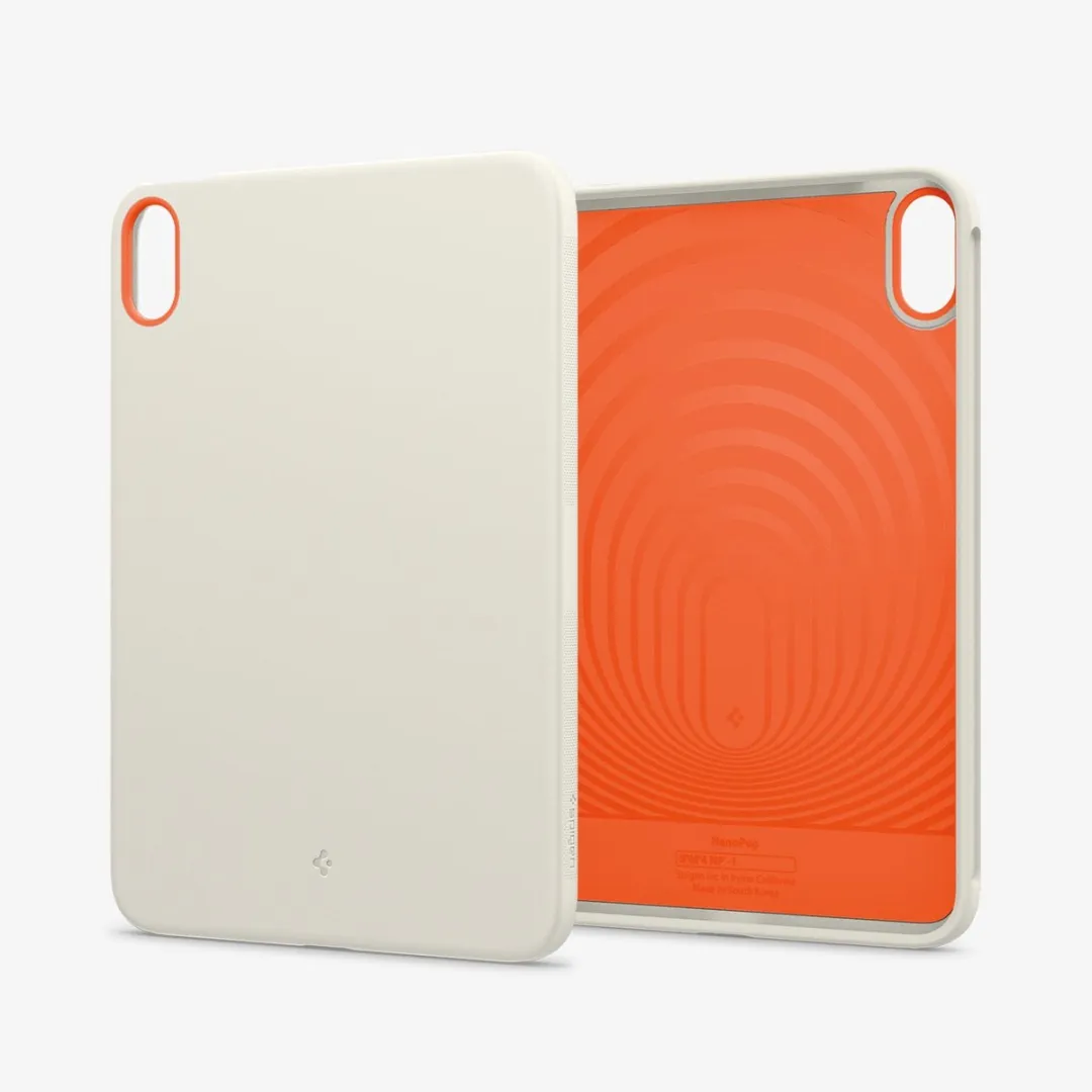 Spigen Nano Pop ACS09232 Hoes - Apple iPad Mini 6 8.3" - Beige/Oranje