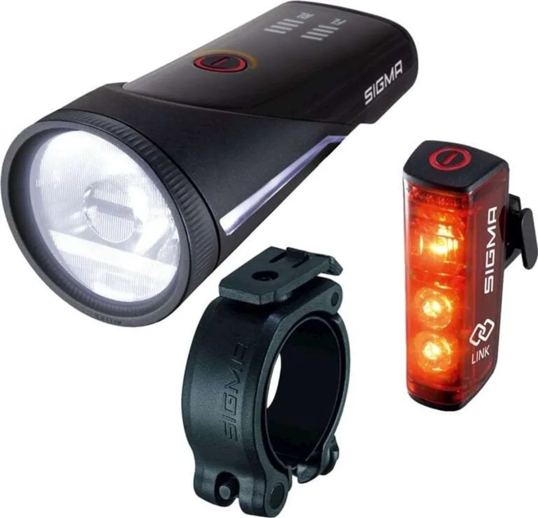 Sigma Aura 100 Verlichtingsset - QR + USB - Zwart
