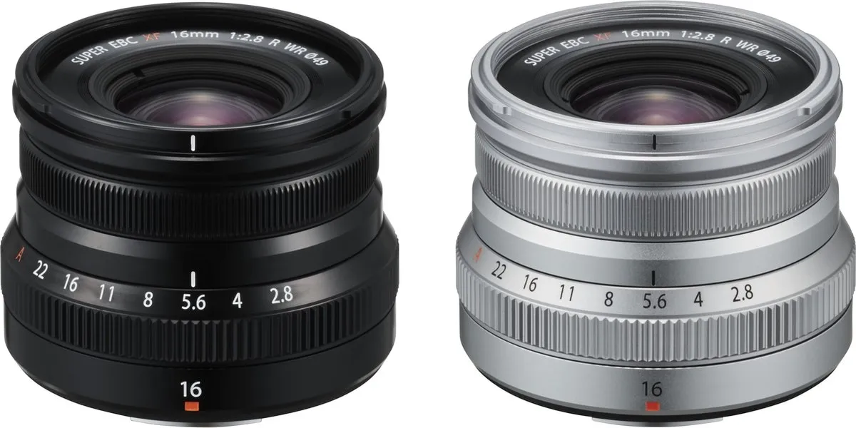 Fujifilm XF 16mm F2.8 R WR Groothoeklens - Zwart