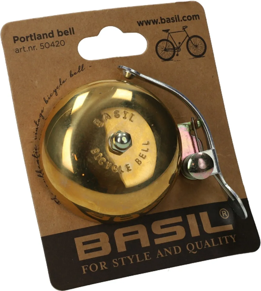 Basil Portland Bell Fietsbel 55mm Roségoud