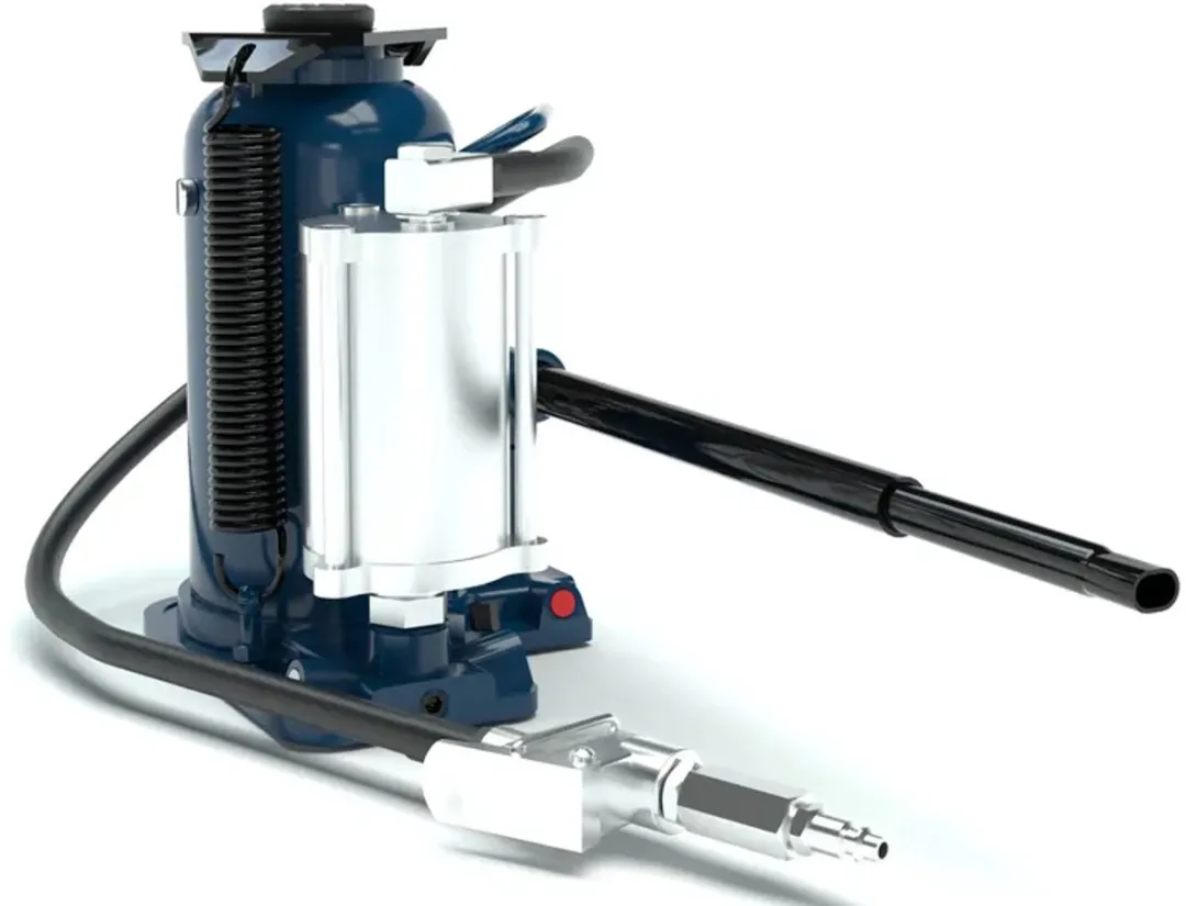 HBM Pneumatische Potkrik 20 Ton - Blauw