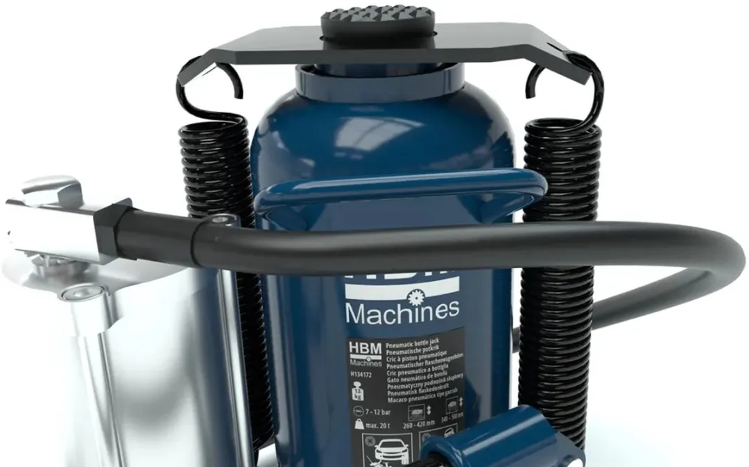 HBM Pneumatische Potkrik 20 Ton - Blauw