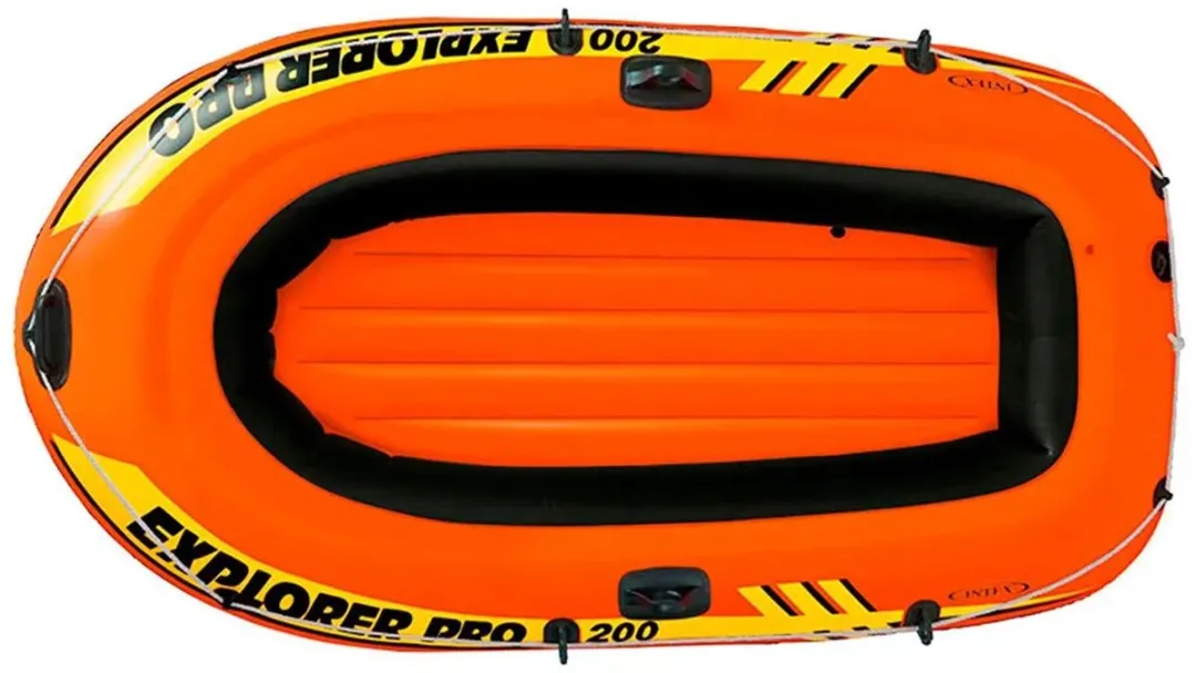 Intex Explorer Pro 200 Opblaasboot - 2 Personen - Oranje/Geel/Zwart