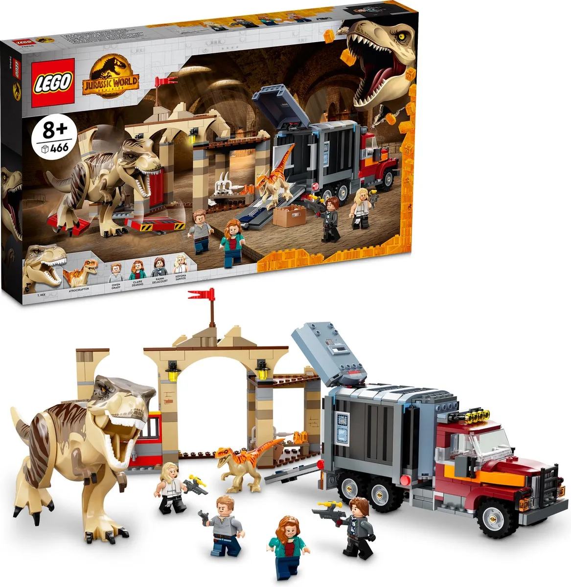 LEGO Jurassic World T. Rex & Atrociraptor 76948 - Meerkleurig