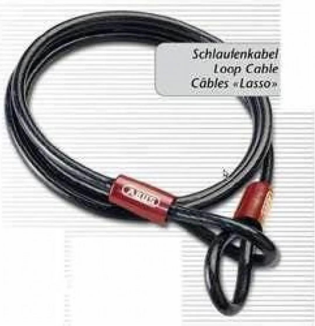 ABUS Kabelslot 500cm x 10mm - Zwart - afbeelding 6 van 6