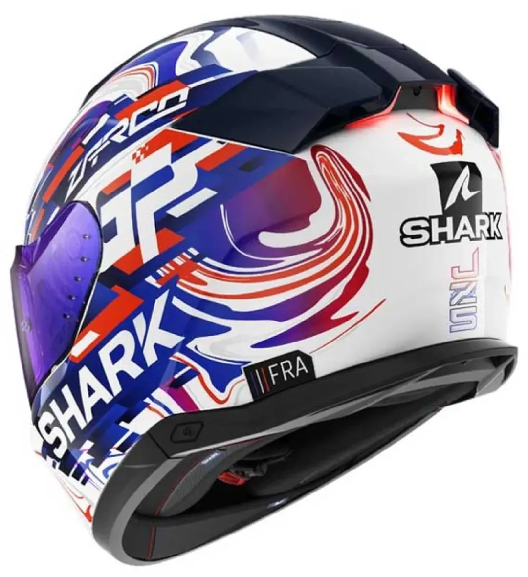 Shark Skwal i3 Replica Zarco GP Helm - Maat S - Wit/Violet/Blauw