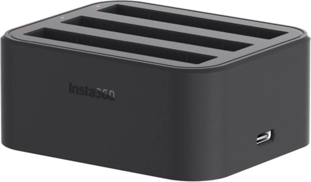 Insta360 ONE X2 Oplader - 3 Outputs - Zwart