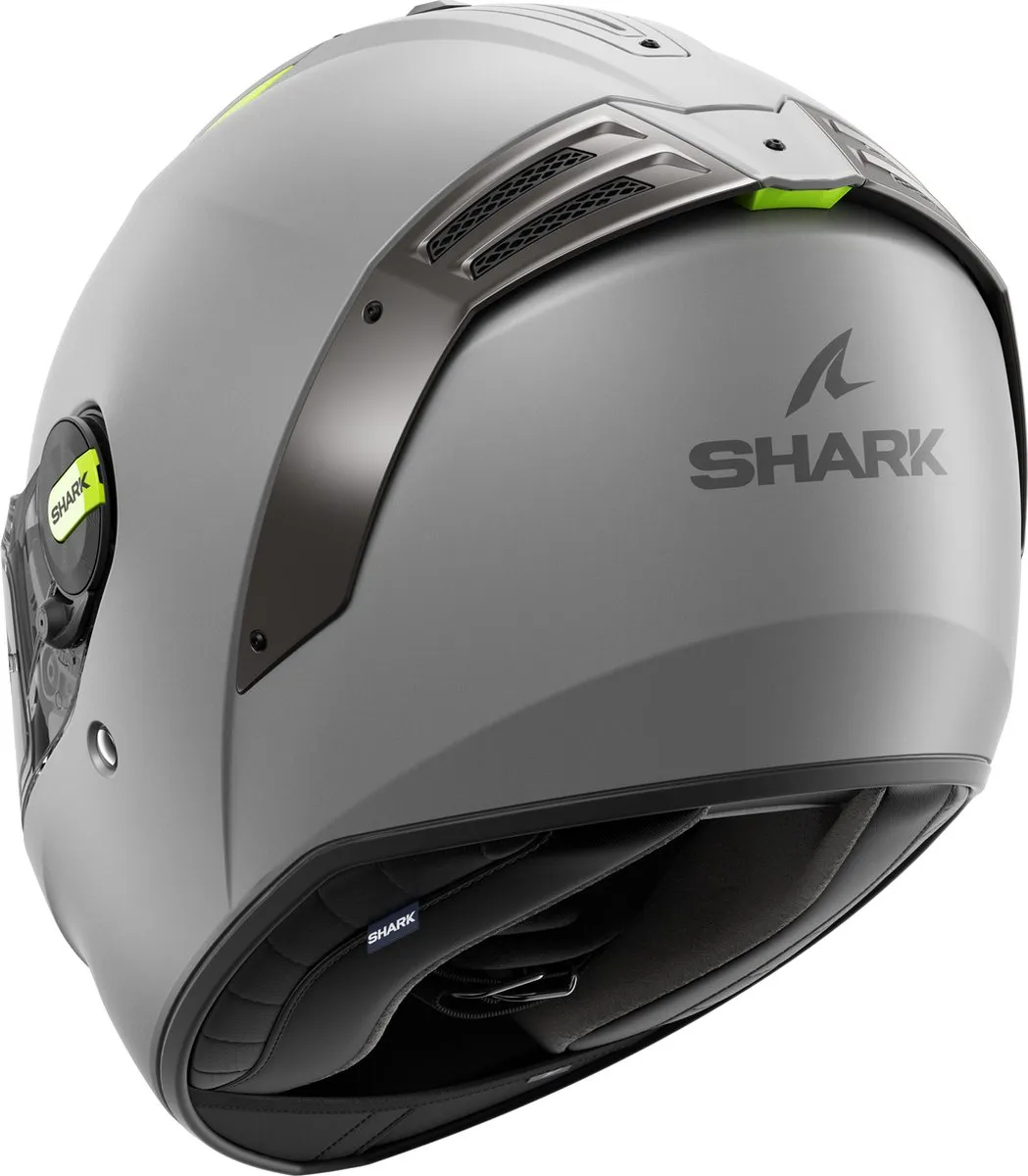 Shark Spartan RS Blank Mat Zilver Geel Motorhelm - Maat L