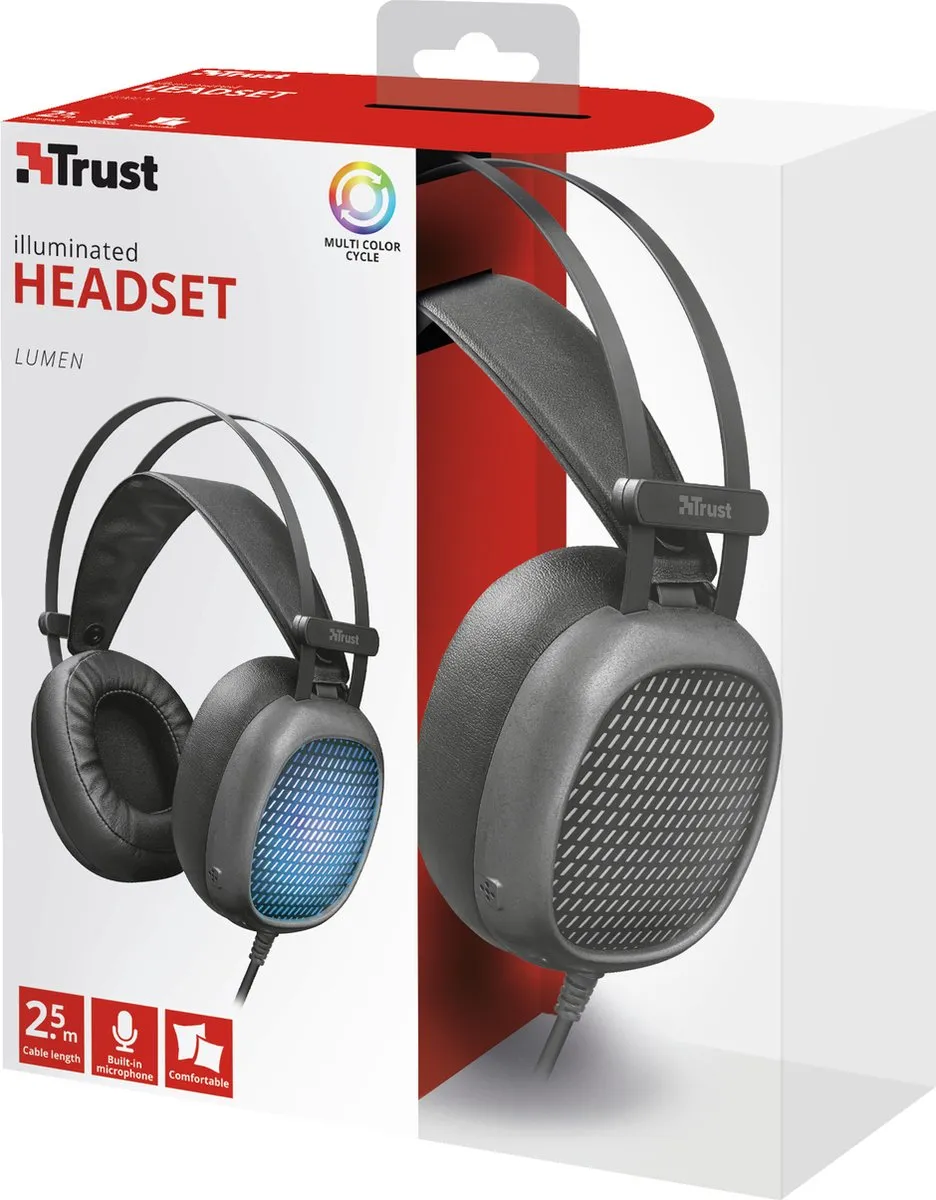 Trust Lumen Headset 8713439224474 - Zwart/Blauw