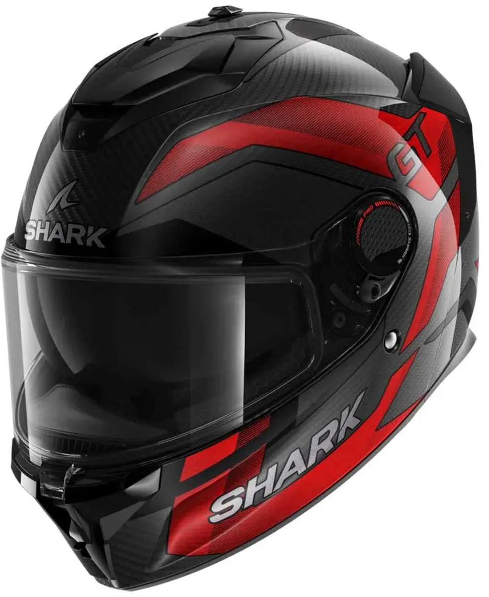 Shark Spartan GT Pro Ritmo Carbon Helm - S - Carbon Rood - afbeelding 6 van 6
