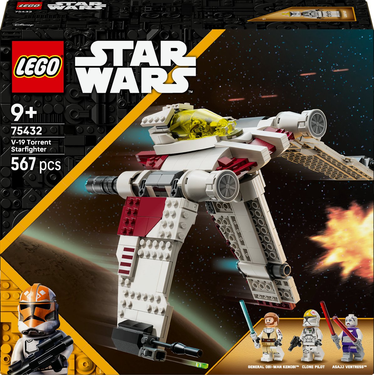 LEGO® Star Wars: The Clone Wars™ V-19 Torrent Starfighter - 75432