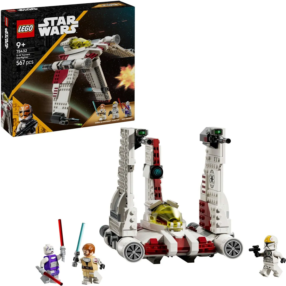LEGO Star Wars V-19 Torrent Starfighter 75432 - 567 Stukken - 3 Minifiguren