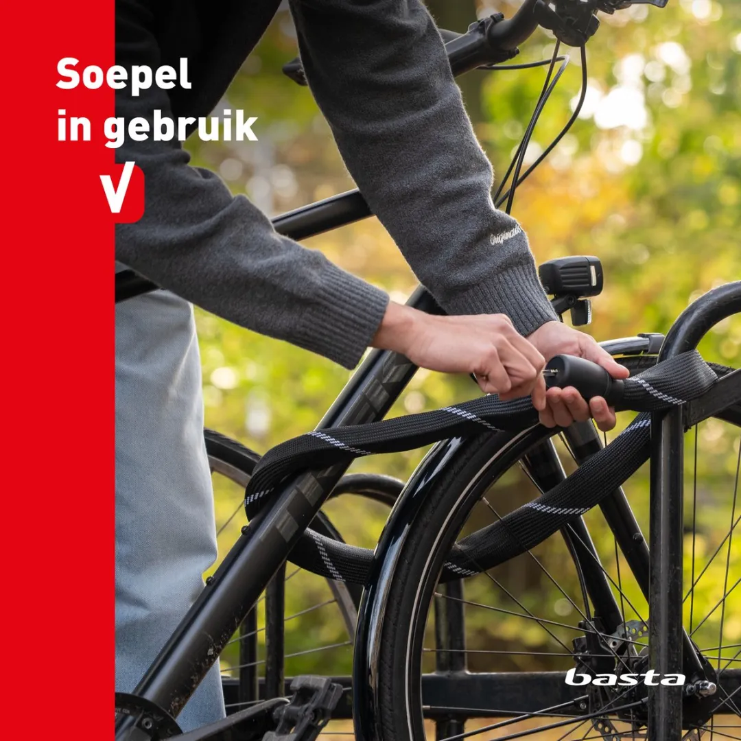 Axa Basta ART 2 Fietsslot 110cm - Zwart