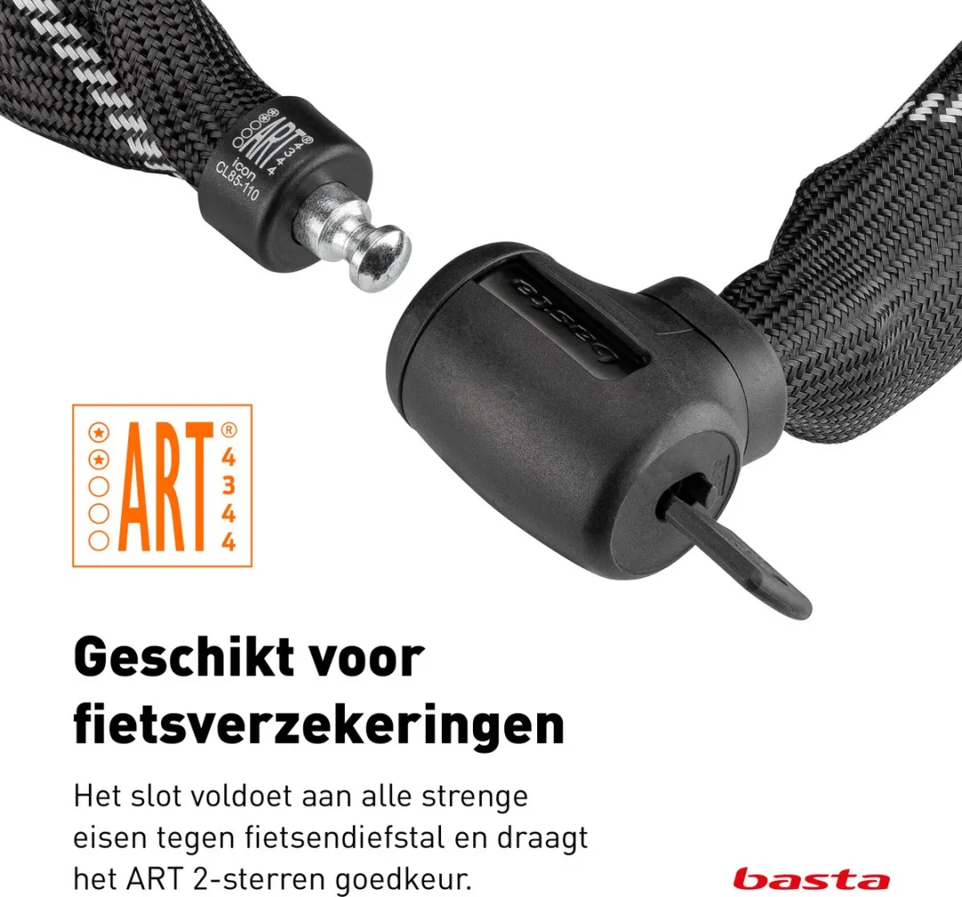 Axa Basta ART 2 Fietsslot 110cm - Zwart