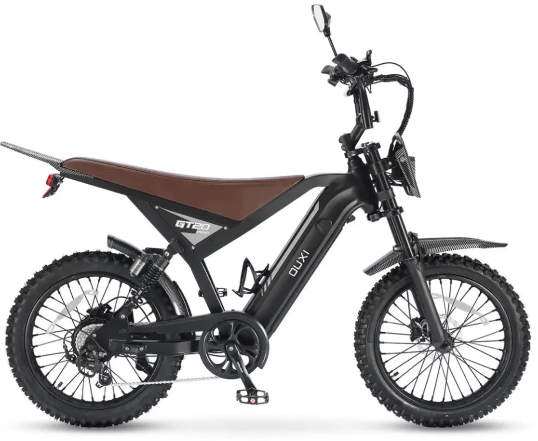 OUXI GT20 Pro Elektrische Skinnybike 250W - 7 Versnellingen - 20 Inch - Zwart