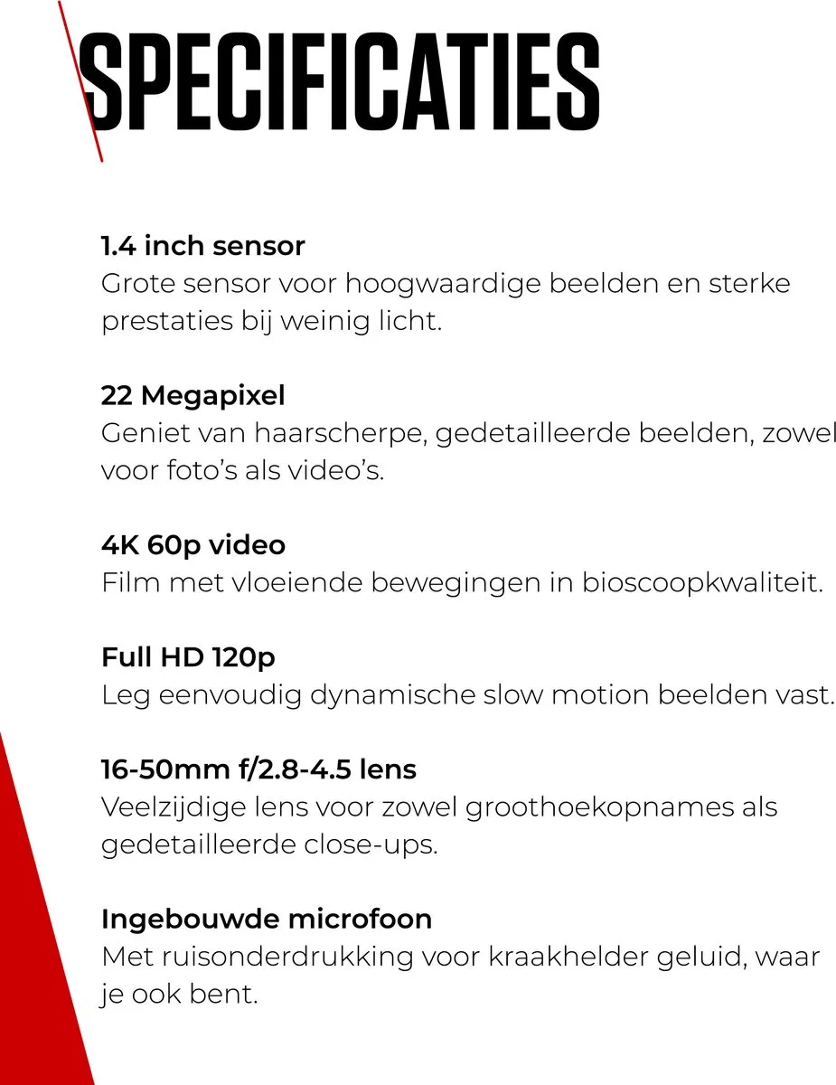 Canon PowerShot V1 6390C001 Compactcamera - 22,3 MP - Zwart - afbeelding 6 van 6