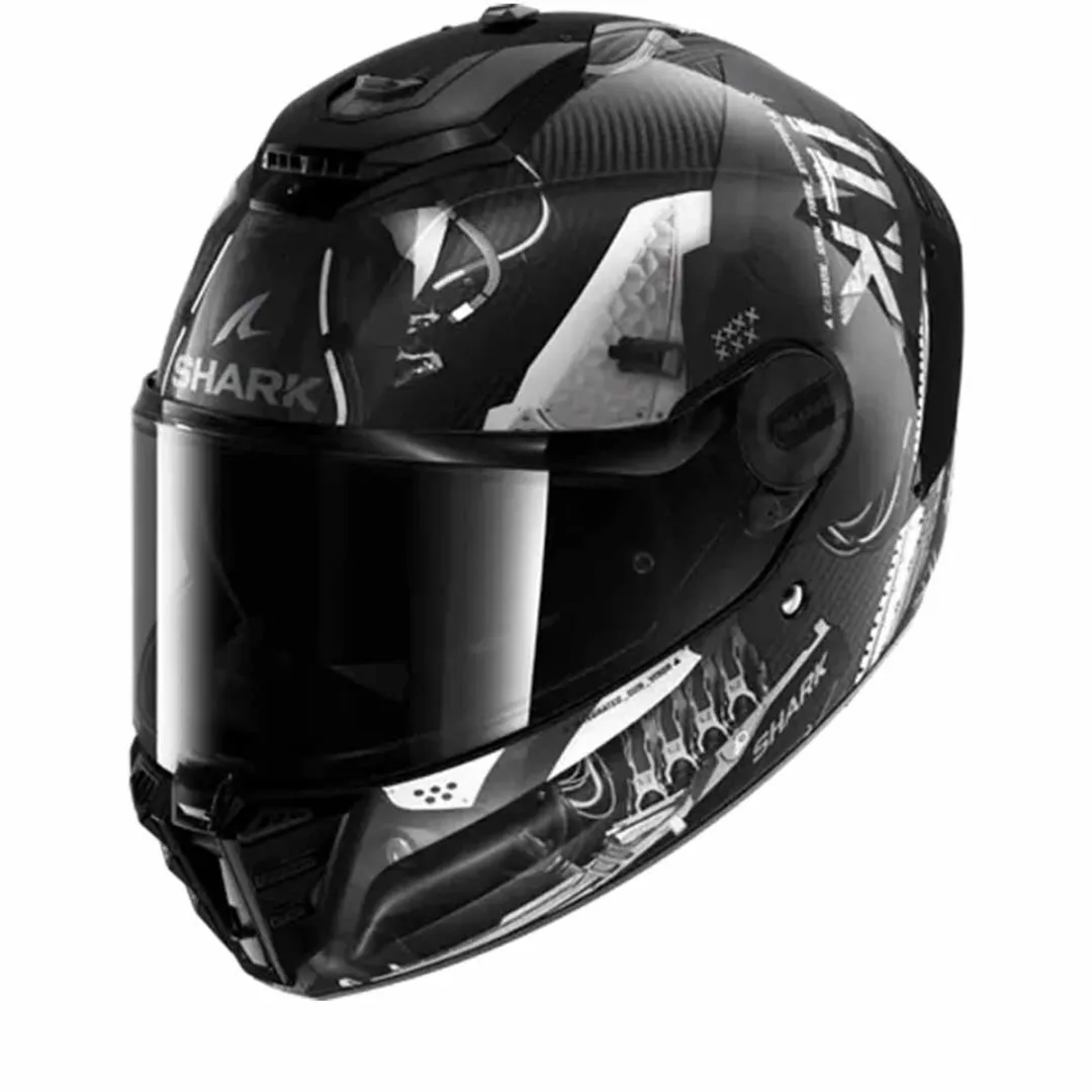 Shark Spartan RS Carbon Xbot Integral Helm - Maat S - Carbon/Grijs/Rood